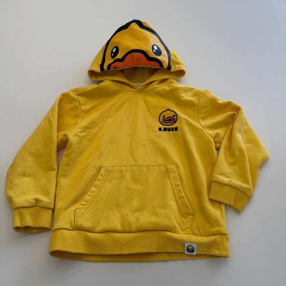 B. Duck-Kids Yellow Duck Hoodie-Size 6